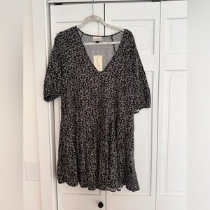 Universal Thread Black Floral Dress